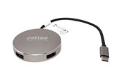 USB hub - Roline - hub - 4 ports USB hub - USB 3.2 - 4 ports - Grå - 14.02.5036