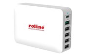 Mobil - Adaptere & Opladere - Roline power adapter - 24 pin USB-C 5 x 4 pin USB Type A - 60 Watt - 19.11.1055