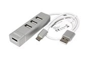 USB hub - Roline USB 2.0 Notebook Hub USB hub - 4 ports - Sølv - 14.02.5037