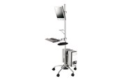 Vægbeslag, AV-Beslag & AV-Møbler - Roline cart - for LCD display / keyboard / mouse / CPU - silver - Maks - Maks størrelse - 17.03.1174