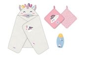 Dukker & Tilbehør - Baby Born Hooded Towel Set - 837573