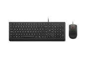 Tastatur - Lenovo Essential Wired Combo - Tastatur & Mus sæt - Nordisk - Sort - 4X31R64446