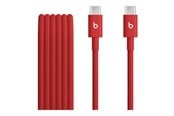 USB kabel - Apple Beats USB-C to USB-C Woven Cable (1.5 m / 5 ft) – Rapid Red - MDGF4ZM/A