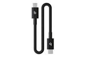 USB kabel - Apple Beats USB‑C to USB‑C Woven Short Cable (20 cm / 8 in.) – Bolt Black - MEQ94ZM/A
