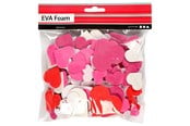 Kreativitet & Hobbyartikler - Creativ Company - Foam shapes Hearts Self-adhesive 200 pcs. - 790150