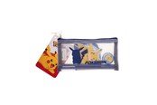 Skoletilbehør - Euromic POKÉMON Filled MESH pencil pouch w/stationery articles: 2 triangular pencils 1 round sharpener 1 shaped eraser 1 shaped memo pad. Size of pencil pouch L 20 cm H 9.5 cm - 161708156