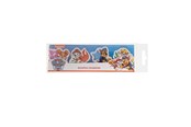 Skoletilbehør - Euromic 4-pack erasers - 4 shaped erasers packed in acetate box with eurohole (size of box 5.2 x 16 cm) - 145707106