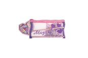 Skoletilbehør - Euromic UNICORN GEMS Filled mesh pencil pouch w/station - 092308156