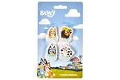 Skoletilbehør - Euromic Bluey 4-pack erasers - 4 shaped erasers packed in acetate box with eurohole (size of box 5.2 x 16 cm) CE & 0-3 years pictogram - 048207106