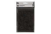 Kreativitet & Hobbyartikler - Creativ Company - Patterned Cardboard Black 10 pcs. - 216912