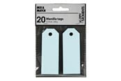 Papir, Fotopapir og Etiketter - Creativ Company - Manila Labels Light Blue 20 pcs. - 234018