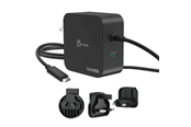 Mobil - Adaptere & Opladere - j5create 102W GaN PD USB-C 2-Port Charger with Changeable AC Plugs - JUP25102V-N