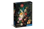Puslespil - Clementoni Louvre - Jan Frans van Dael - Vase of Flowers Grapes and Peaches (1000) - 39970