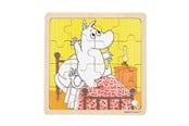 Babylegetøj - Barbo Toys Moomin - Framed Wooden Puzzle - Bedtime Jumping - 7219