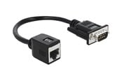 Parallel / Seriel kabel - DeLOCK Serial Adapter DB-9 to RJ-45 - 20 cm - 63999