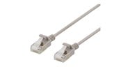 Netværkskabel - Deltaco patch cable - 2 m - grey - Grå - 2m - UFTP-1040