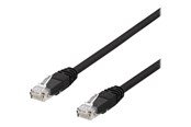 Netværkskabel - Deltaco TP-620SAU - patch cable - 20 m - black - Sort - 20m - TP-620SAU