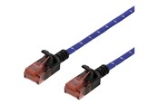 Netværkskabel - Deltaco patch cable - 1.5 m - blue white - Blå - 1meter - UUTP-1302