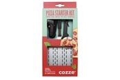 Grill og tilbehør - cozze gavesæt med pizzaspade, termometer & pizzaskære 3 dele - 90380