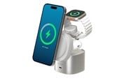 Mobil - Adaptere & Opladere - ALOGIC PowerPod 4-in-1 Qi2 Fast Wireless Charging Stand - AL41WCPO-WH