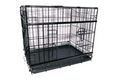 Hunde - Active Canis - Premium bur med skydedør - Sort - 107 x 71 x 79 cm - 97406