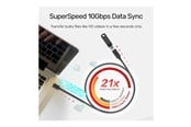 USB kabel - Unitek - USB-C extension cable - 24 pin USB-C to 24 pin USB-C - 1 m - C14086BK-1M