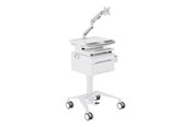 Vægbeslag, AV-Beslag & AV-Møbler - Multibrackets M Basic cart - for LCD display / keyboard / mouse / notebook - with drawer gas lift arm - white silver - Maks 7.5 kg - Maks størrelse - 7350105219610