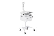 Vægbeslag, AV-Beslag & AV-Møbler - Multibrackets M Basic cart - for LCD display / keyboard / mouse / notebook - with drawer fixed arm - white silver - Maks 7.5 kg - Maks størrelse - 7350105219627
