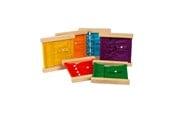 Trælegetøj - Bigjigs Wooden Clasp and Button Frames 6pcs. - 37003