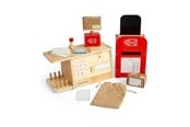 Trælegetøj - Bigjigs Wooden Post Office Playset 19pcs. - 37061