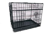 Hunde - Active Canis - Premium bur med skydedør - Sort - 91 x 61 x 67 cm - 97405