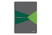 Blokke, Formularer & Notesbøger - Leitz Office notesblok A4 linjeret, wireindbundet med PP-omslag, grøn - 44961055