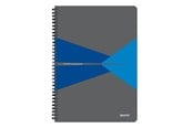 Blokke, Formularer & Notesbøger - Leitz Office notesblok A4 linjeret, wireindbundet med PP-omslag, blå - 44961035