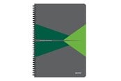 Blokke, Formularer & Notesbøger - Leitz Office notesblok A4 kvadreret, wireindbundet med PP-omslag, grøn - 44951055