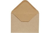 Konvolutter & Forsendelsesbokse - Creativ Company - Envelope Beige 11.5x15cm 10 pcs. - 217016