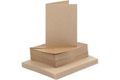 Konvolutter & Forsendelsesbokse - Creativ Company - Cards and Envelopes Beige 50 Sets - 23113