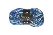 Garn & Tilbehør - Creativ Company - Sock yarn Blue/Turquoise 200cm - 41322