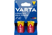 Batteri - VARTA Longlife Max Power C - 2-Pack - 4714614422