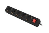 Strømkabel (ekstern) - Lanberg - power strip - with circuit breaker - 2500 Watt - PS1-05F-0150-BK