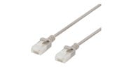 Netværkskabel - Deltaco Patch Cable - 30 cm - Grå - 0.3m - UUTP-1000