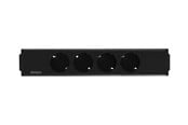 Strømkabel (ekstern) - Deltaco Power Strip Under-Desk - 4 Outlets - GT-1204