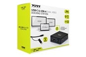 Dockingstation - PORT Designs PORT connect USB-C & USB-A Dual Video Docking Station 2 X 2K - 901908-UK