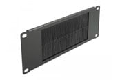 Netværkstilbehør - DeLOCK Cable Management Brush Strip 10" 2U Black - 66481