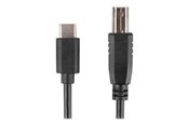USB kabel - Lanberg - USB-C cable - 24 pin USB-C to USB Type B - 1.8 m - CA-USBA-14CC-0018-BK