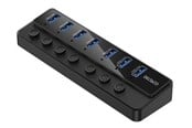 USB hub - Deltaco USB-A Hub - 7x USB-A Ports USB hub - USB 3.0 - 7 ports - Sort - UH-739