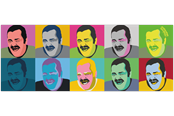 Musemåtte & tilbehør - Evensteven DESKMAT LOLPOP - 33057