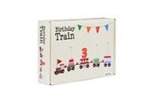 Trælegetøj - Barbo Toys Birthday Train with Scandinavian Flags - 6098