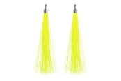 Kostumer - Boland - Earrings Festival Neon Yellow 20cm - 64431