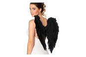 Kostumer - Boland - Angel Wings Foldable Black 50 x 50 cm - 52821