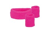 Kostumer - Boland - Sweatbands Neon Pink 3 pcs. - 01895